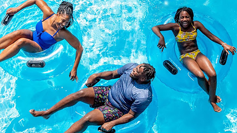 Guests enjoying lazy river
